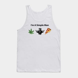 Simple Man - Weed, Motors & Pizza Tank Top